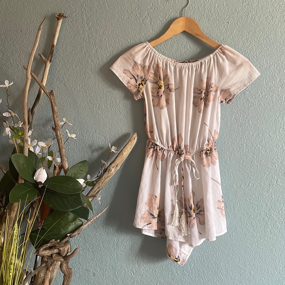 Floral zaful off shoulder romper